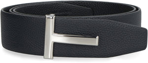 Grainy leather belt-1